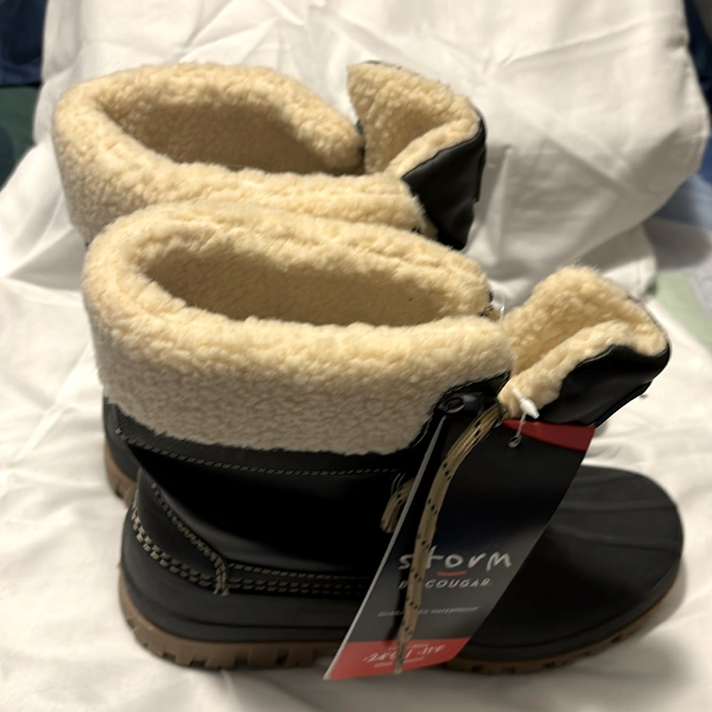 NWT COUGAR STORM winter boots. Black 8 - Picture 1 of 9